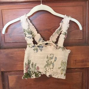 Urban Outfitters Floral Crop